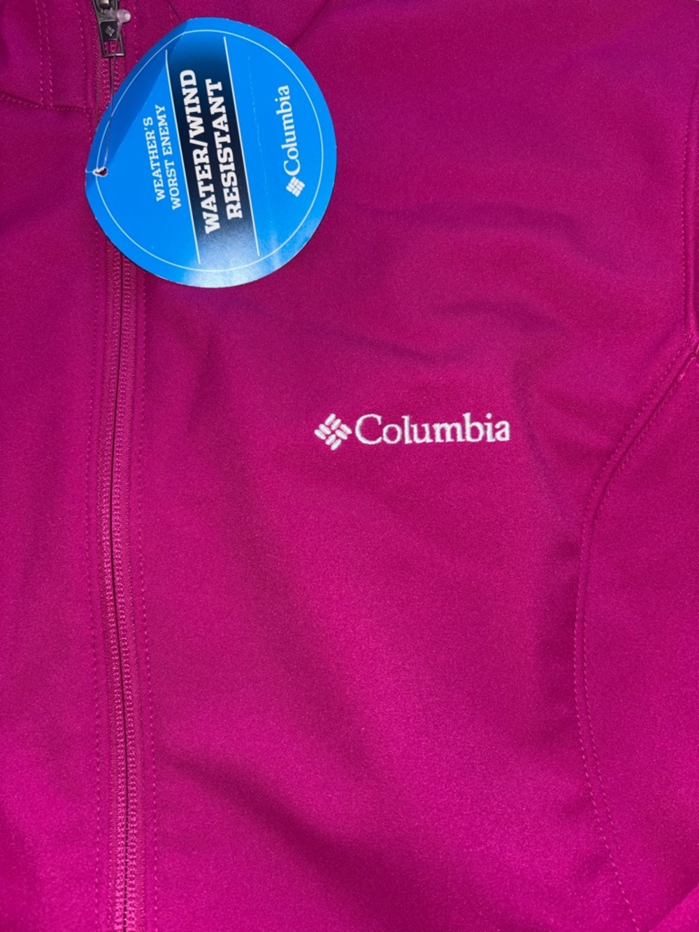 Columbia Raspberry Pink Full-Zip Jacket - Picture 2 of 4